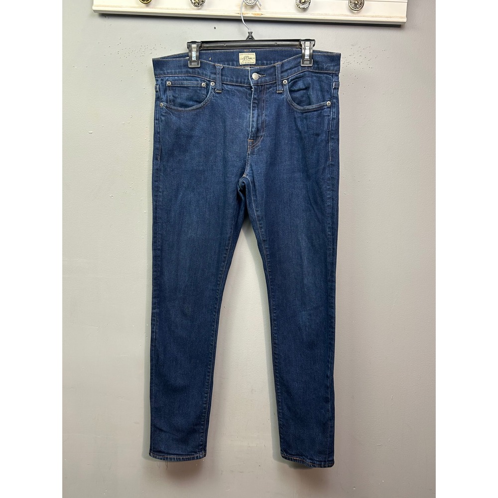 J.Crew Jeans Mens 34x32 Blue 484 Slim Fit Kurabo Japanese Denim Stretch